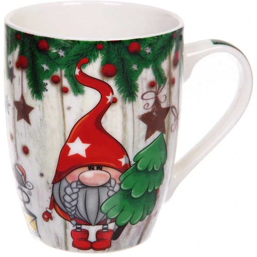 Кружка керамическая 350мл Настроение праздника, микс 4рисунка_6