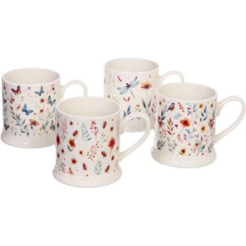 Кружка керамическая 380мл "Летний день", микс 4рисунка