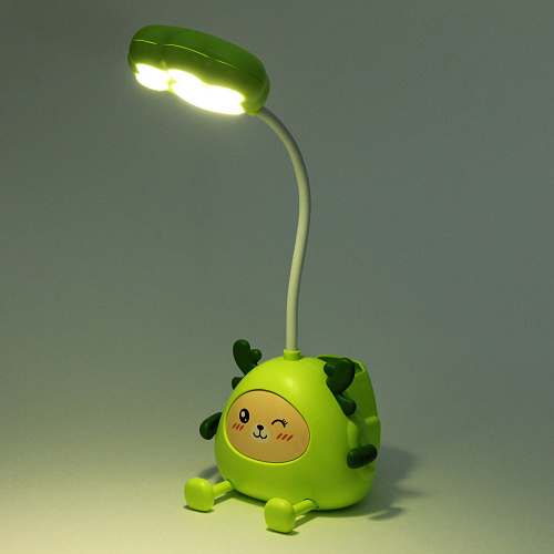 Настольная лампа Милая зверушка LED 11,58,631 см, USB 06w 5V, Салатовый_9
