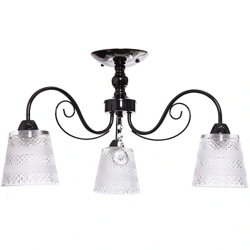 Люстра 3*40Вт жемчужно-черный 7-9120