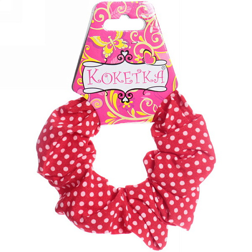 Резинка для волос Collection School, принт горошек, микс 6 цветов, d-9см_9