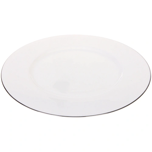 Тарелка фарфоровая White magic Silver 31см_4