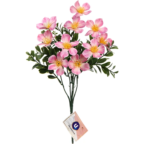 Искусственные цветы "Волшебство лета" 30см Лютики 10 цветков розовые