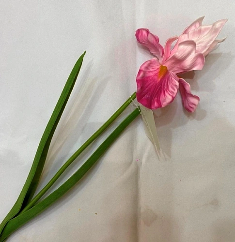 Цветок искусственный "Natur" 60см Ирис розовый