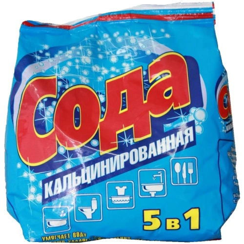 Сода кальцинированная 500гр 5в1 в пакете Дельта (24)