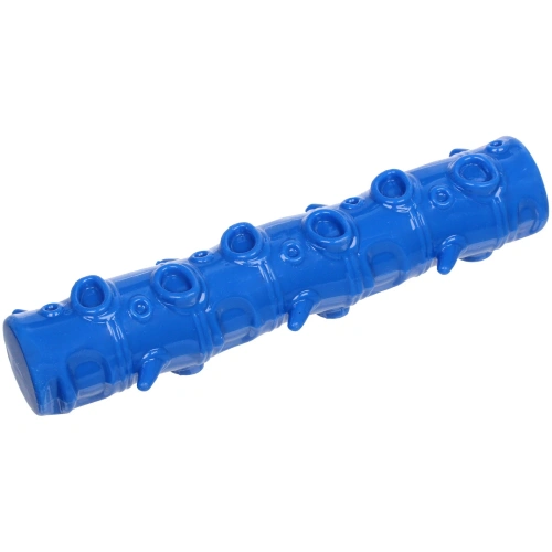 Игрушка жевательная для средних и крупных пород собак "Палочка", цвет синий, с пищалкой, 20.5*3.5см
