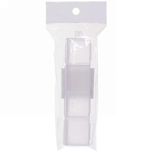 Контейнер для таблеток 4 ячейки 10х2,5х2см_8