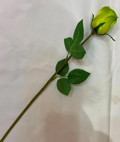 Цветок искусственный "Natur" 45см Роза фисташковая