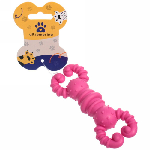 Игрушка для собаки "Bubble gum-Краб" 12см цвет розовый Ultramarine