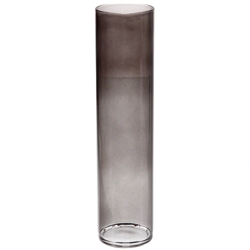 Ваза стеклянная "GREY GLASS" 6*25см, круглая
