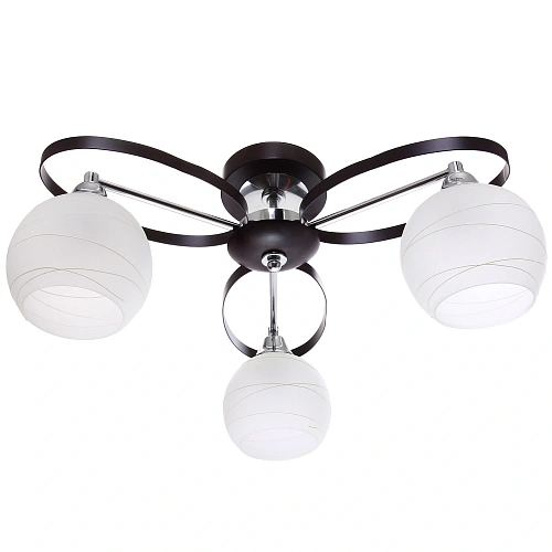 Люстра 3*40Вт Е27 50*50*25см черный хром 3-50699/3