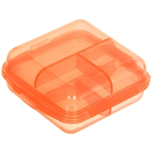 Контейнер для таблеток  3 ячейки 6х6х3см_8