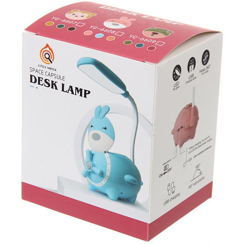 Настольная лампа Sweet - Зверюшка LED, USB 3w 5v, Голубой_6