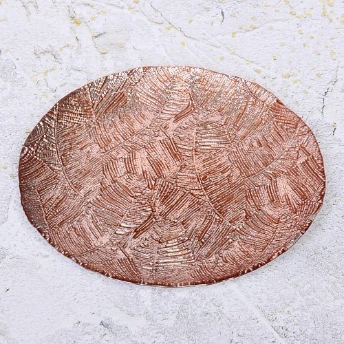 Тарелка 20см Ривьерарозовое золото_5