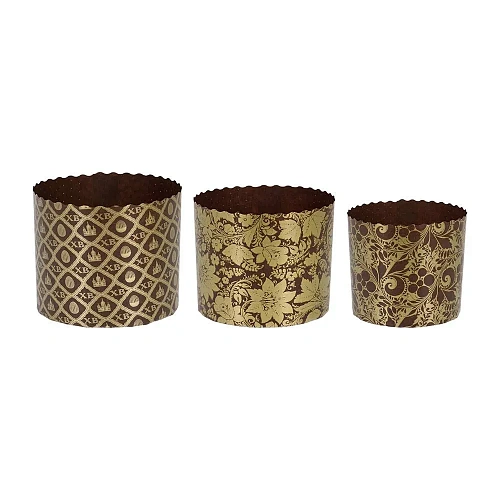 Набор бумажных форм для выпечки куличей Пасхальный, 3 шт, 0,5 л d 99 см, 1 л d 118,5 см, 1,25 л d 12,510 см, микс_4