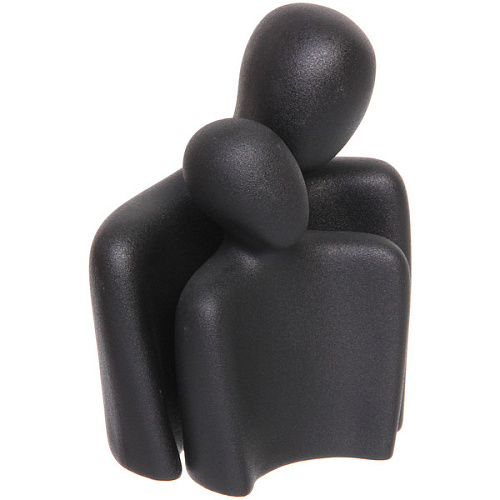 Статуэтка интерьерная SAND WORLD он и она 13,88,618,5см, цвет черный_3