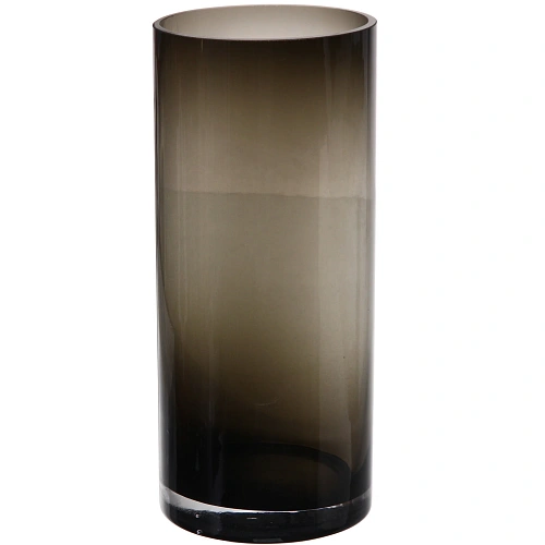 Ваза стеклянная "GREY GLASS" 11*25см, круглая