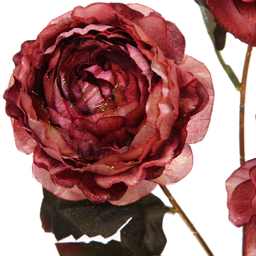 Искусственные цветы FLOWERS GLAMOUR 63см Пионы 3 цветка лиловые_4