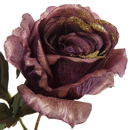 Искусственные цветы FLOWERS GLAMOUR 65см Розы 3 цветка лиловые_4