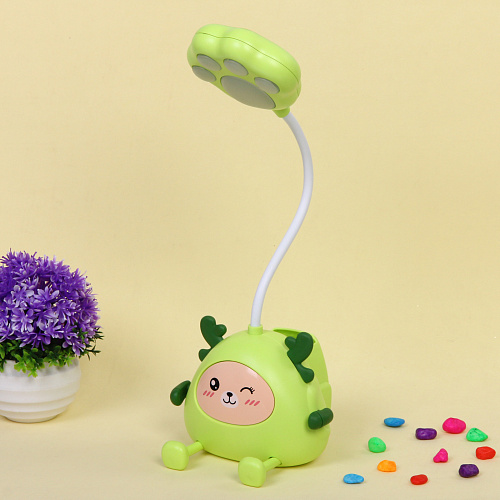 Настольная лампа Милая зверушка LED 11,58,631 см, USB 06w 5V, Салатовый_10