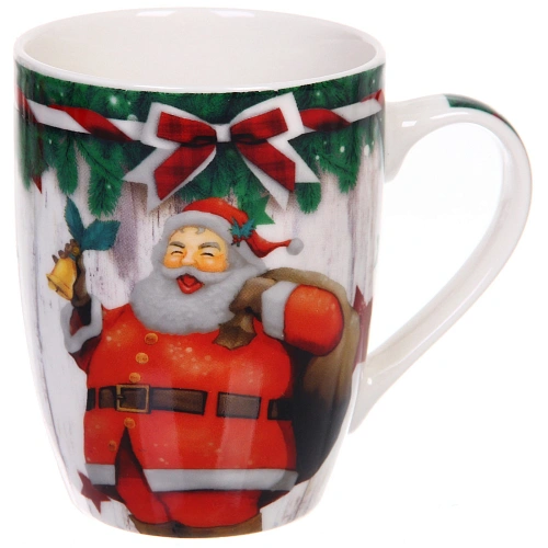 Кружка керамическая 350мл Настроение праздника, микс 4рисунка_5