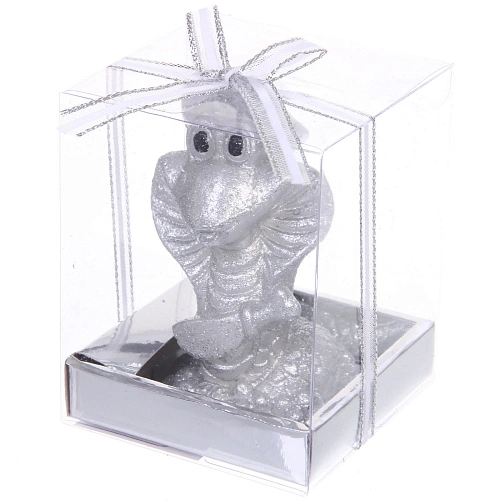 Свеча новогодняя Загадочная змея 8810 см, Серебро_2