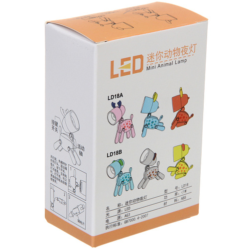 Настольная лампа Sweet - Жирафик LED 5,55,59,6 см, батарейки AG3 02W, Бежевый_8