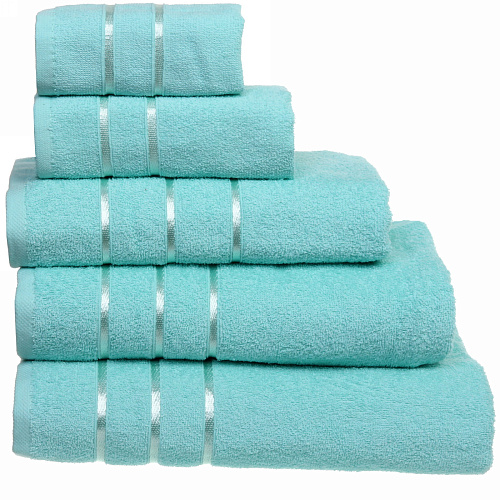 Полотенце махровое 30*60см "LUNA" цвет мятный 05010 плотность 360гр/м2