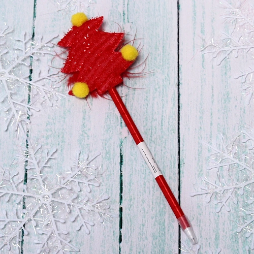 Ручка шариковая Новый Год - Ёлочка, цвет микс_3