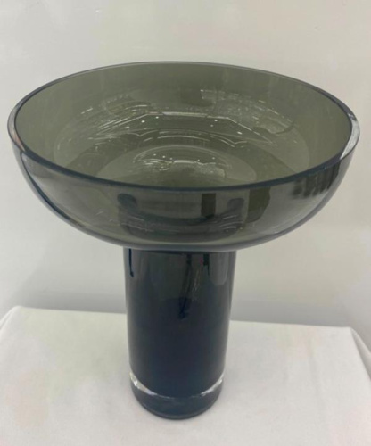 Ваза стеклянная "GREY GLASS" 16*19см
