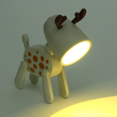 Настольная лампа Sweet - Жирафик LED 5,55,59,6 см, батарейки AG3 02W, Бежевый_3