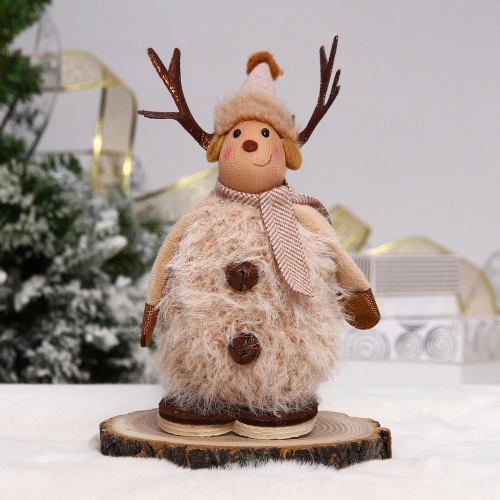 Фигурка новогодняя "Оленьи рога" 17 см, коричневый