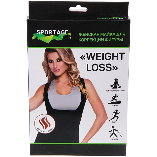 Майка для похудения Weight loss, размер S, Черный_28