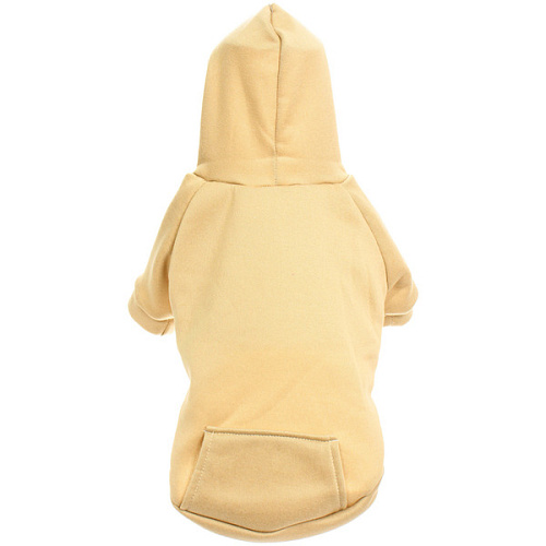 Кофта - толстовка для мелких пород собак BRO Style, цвет молочный, р M (на флисе)_8