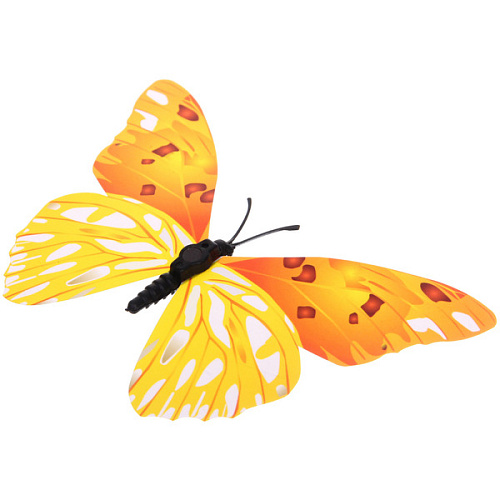 Набор для декора Волшебные бабочки 12 шт, Жёлтый_4