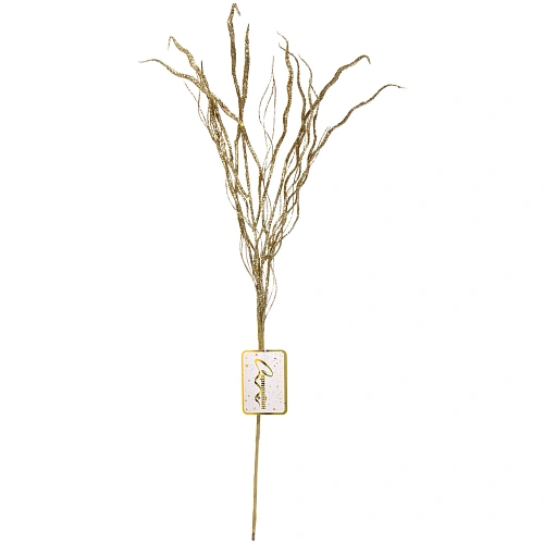 Ветка декоративная Изысканный блеск 62 см, Золото_2