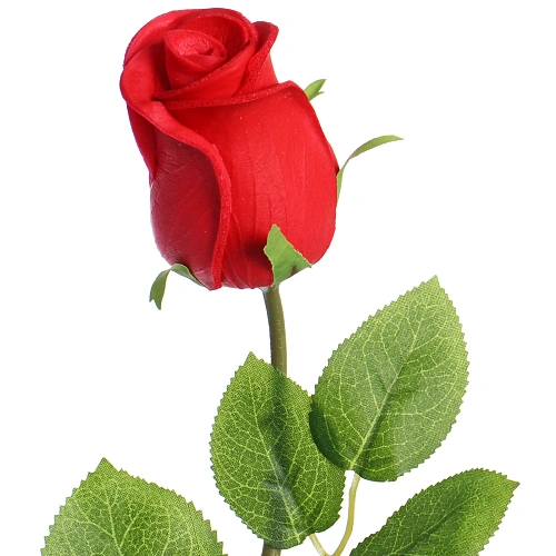 Цветок искусственный Natur 45см Роза красная_6