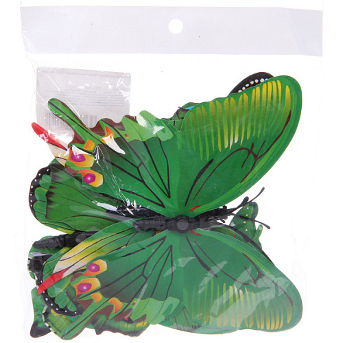 Набор для декора Волшебные бабочки 12 шт, Зеленый_6
