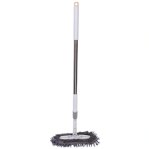 Швабра с насадкой из микрофибры, телескопическая ручка 77-120см силиконовое основание ZY5011_13