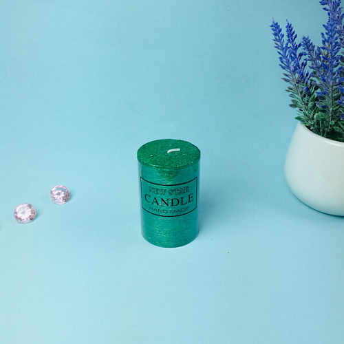 Свеча New Star 57,5см цвет изумрудный ZD-072_3