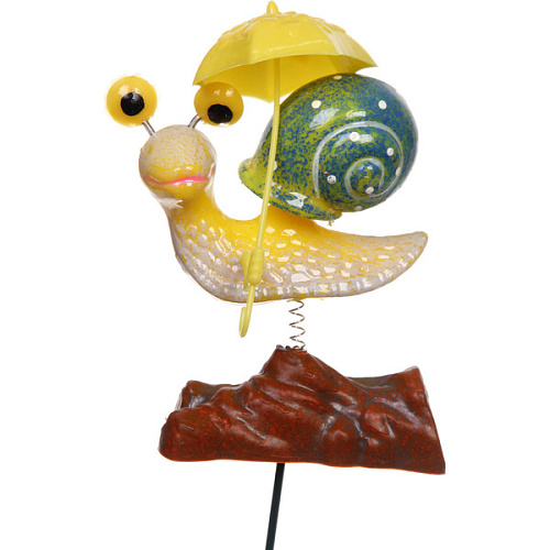 Фигура на спице Улитка с зонтиком 60 см (фигура 138 см), микс_8