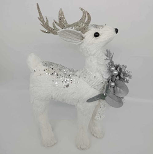 Фигурка новогодняя "Оленёнок с шишками" 21*9*28 см