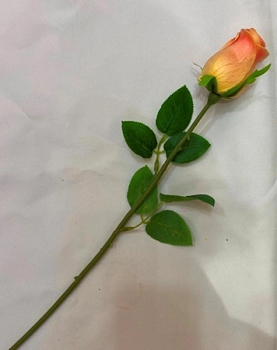 Цветок искусственный "Natur" 45см Роза персиковая