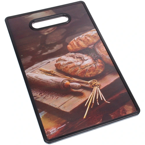 Доска разделочная пластиковая 3723см Домашний хлеб_2