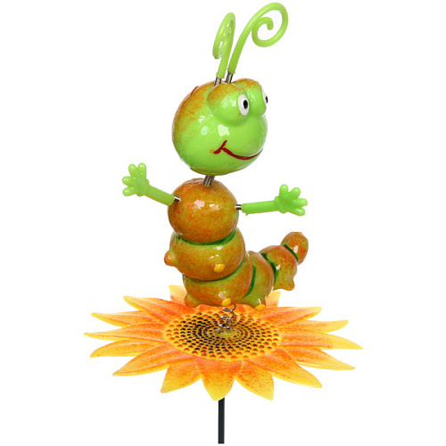 Фигура на спице Гусеница на подсолнухе 60 см (фигура 1410 см), микс_5