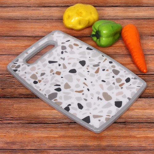 Доска разделочная пластиковая Stone 20301см Крошка светлая_3