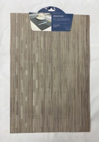 Салфетка на стол 30*45см "Строчка" плетеная, светло-коричневая