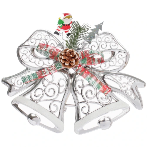 Украшение новогоднее "Лесные колокольчики" 27*20 см, Серебро