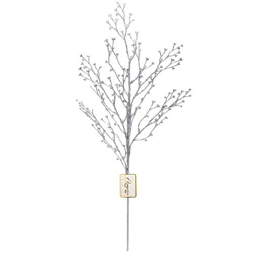 Ветка декоративная Зимнее древо 65 см, Серебро_2