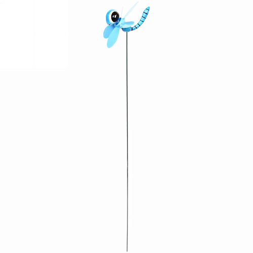 Статуэтка садовая на спице Ветровичок Стрекоза 10х60см_3